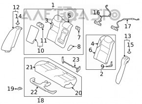Airbag front right seat Nissan Altima 19-21