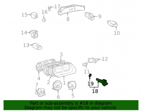 Automatic transmission speed sensor Lexus RX300 98-03 U140E FWD type 1