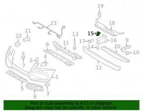 Front bumper bracket upper left Audi Q5 8R 09-12 prerest