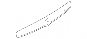 Nissan Versa Note 13-19 trunk door molding for camera