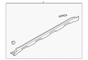 Left threshold Subaru Outback 10-14