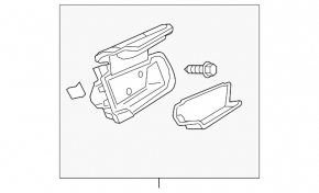 Glove box, upper glove compartment Buick Encore 13-16 black