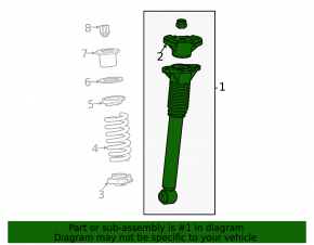 Rear left shock absorber Mercedes W167 GLE 450 20-24 AWD