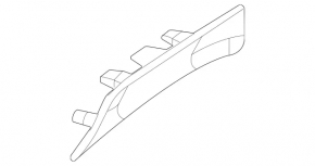 Mercedes W167 GLE 350 450 20-23 black front center console trim