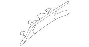 Mercedes W167 GLE 350 450 20-23 black front center console trim