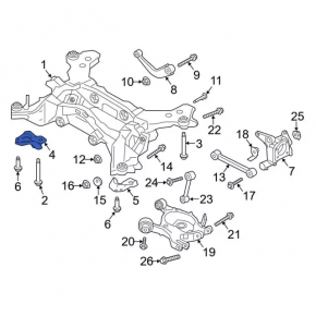 Rear subframe burr right Lincoln MKZ 13-20