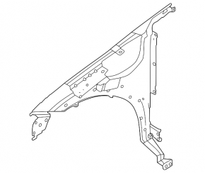 Front right fender Nissan Ariya 23-25