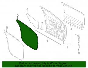 Lincoln MKX 16-18 front left door seal