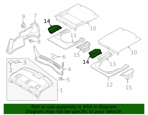 Trunk pocket right Mazda 6 13-21