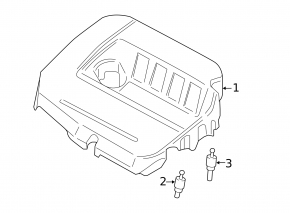 Ford Escape MK3 17-19 1.5T Engine Cover Foam