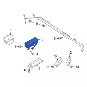 Airbag passenger in the dashboard Ford Escape MK4 20-