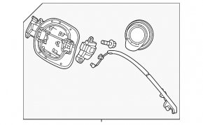 Mazda CX-50 23-25 Fuel Filler Door Housing with Lock