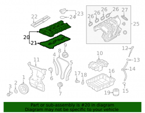 Valve cover Mitsubishi Outlander Sport ASX 11-23 2.0