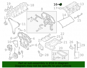 Oil filler cap Nissan Rogue Sport 17-19