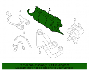Carbon canister absorber assembly for BMW i3 2014-2021