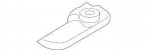 Radiator bracket lower right Infiniti QX30 17-19 plastic