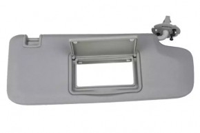 Right visor for Chevrolet Malibu 16-25, gray, without backlight