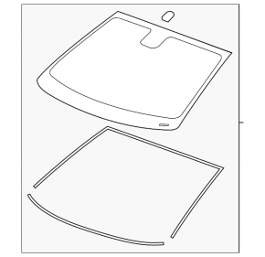 Chevrolet Volt 16 windshield - sand