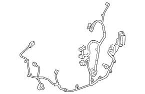 Front Right Door Wiring Chevrolet Malibu 16-18