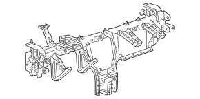 Under-torpedo pipe reinforcement Chevrolet Equinox 10-17