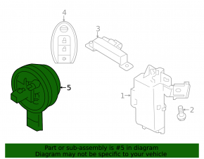 Warning Buzzer Nissan Kicks 18-24