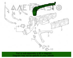 Exhaust manifold protection Mercedes GLC 16-22
