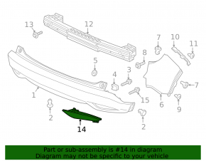 Reflector rear left Honda HR-V 16-22