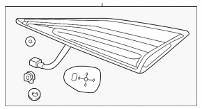Lamp inner trunk lid right Honda Civic X FC 16-21 4d