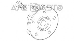 Front left hub for Toyota Highlander 20-26