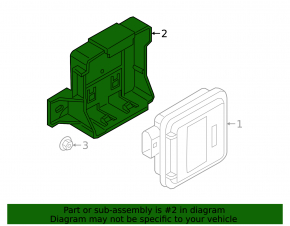 HOMELINK control unit bracket Audi A6 C8 19-