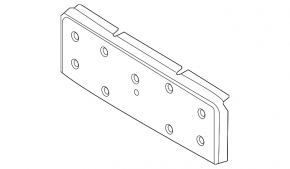 Front license plate area for Audi Q7 20-24