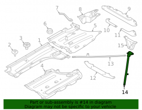 Rear left underbody strut BMW X3 G01 18-21