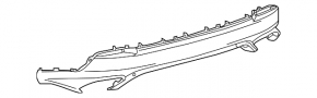 Rear Bumper Lip Lexus NX300 18-21 Structure