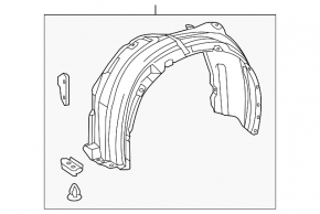 Front right mudguard Lexus ES300h ES350 13-18