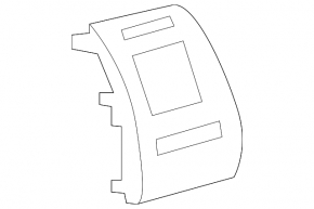 Air duct left Toyota Prius V 12-14 dark gray