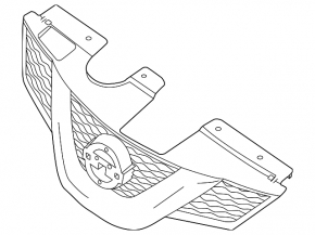 16-17 Nissan Rogue grille without camera, without radar
