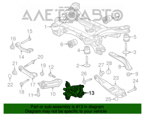 Rear left axle Chrysler 200 15-16