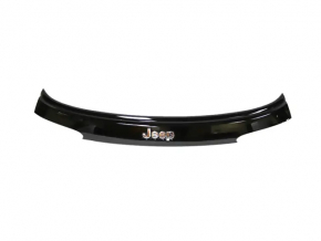 Jeep Compass 17-21 tailgate trim under glass, with black molding, without license plate light strip, broken guide and fastener