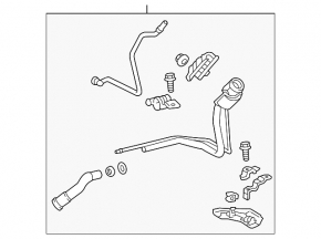 Lexus ES350 Fuel Filler Neck 13-18