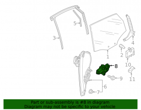 Front right window lift motor for Volkswagen ID.4 23-25