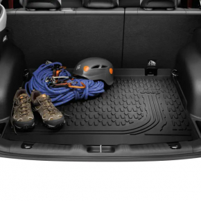 Jeep Compass 17-25mm Trunk Mat, Black Rubber