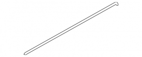 Upper rear left door molding Kia Sorento 16-17 chrome