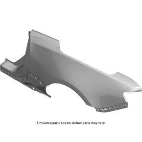 Quarter wing rear left Chevrolet Camaro 16-23 convertible, red, pokes