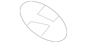Podium emblem front Hyundai Sonata 11-13