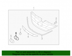 Podium emblem front Hyundai Sonata 11-13