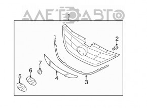 Podium emblem front Hyundai Sonata 11-13