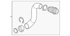 Right intercooler pipe first Chevrolet Equinox 23-24 LSD