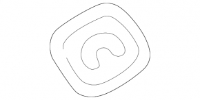 Left center headliner for mesh mount, Porsche Macan 15-18, black
