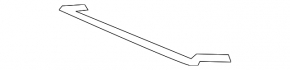 Upper grille molding for front bumper lower left Porsche Cayenne 19-23 light gray, Base