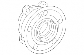 Rear left hub Mercedes W167 GLE 350 450 20-23